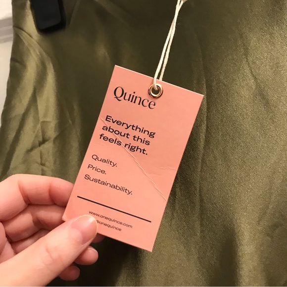 Quince Silk Slip Midi Skirt - Picture 2 of 6